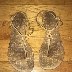 Tory Burch T bar thong sandals